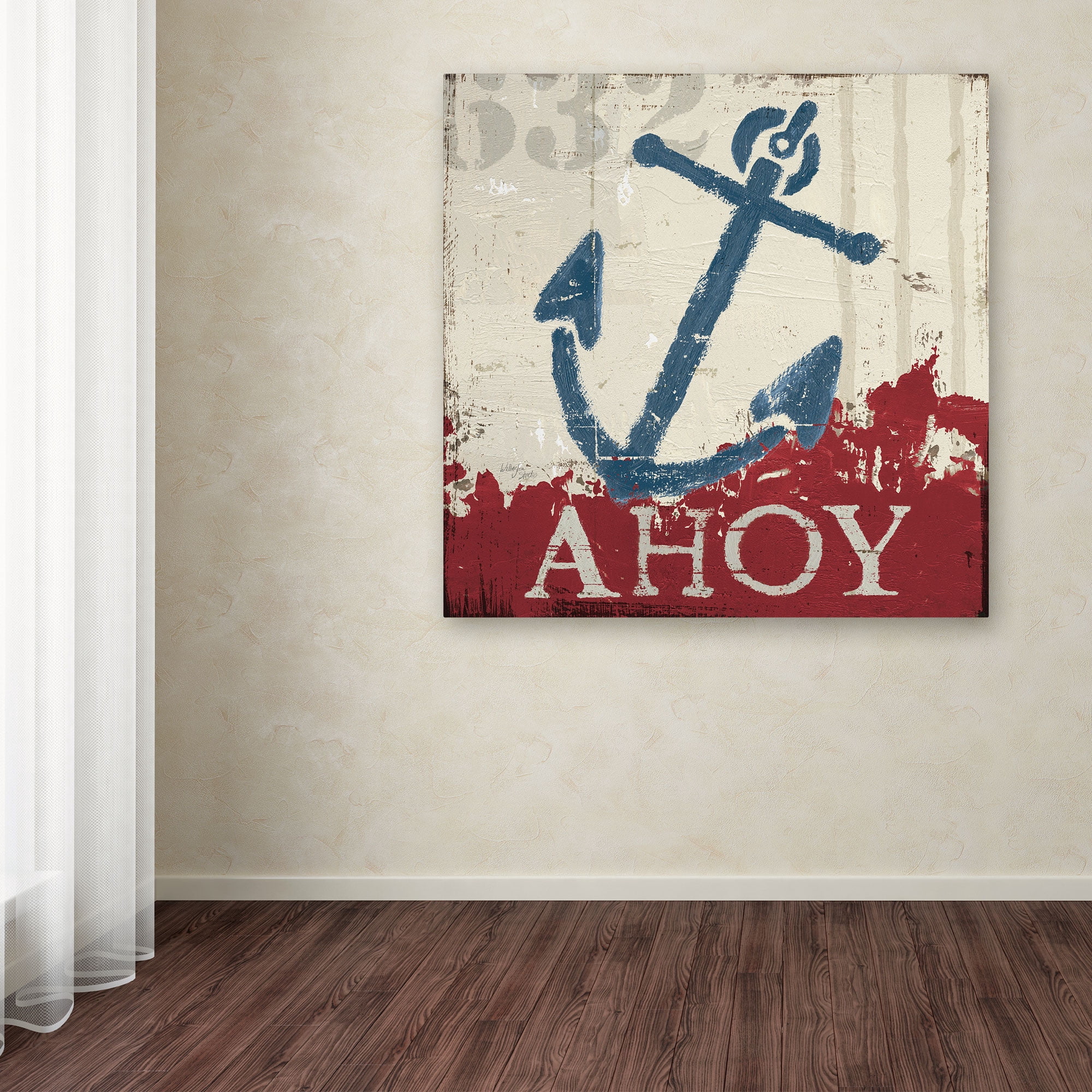 Wellington Studio 'Nautical IV Red' Canvas Art