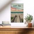 thumbnail image 2 of Cape Cod, Massachusetts, Boardwalk Birch Wood Wall Sign (12x18 Rustic Home Decor, Ready to Hang Art), 2 of 5