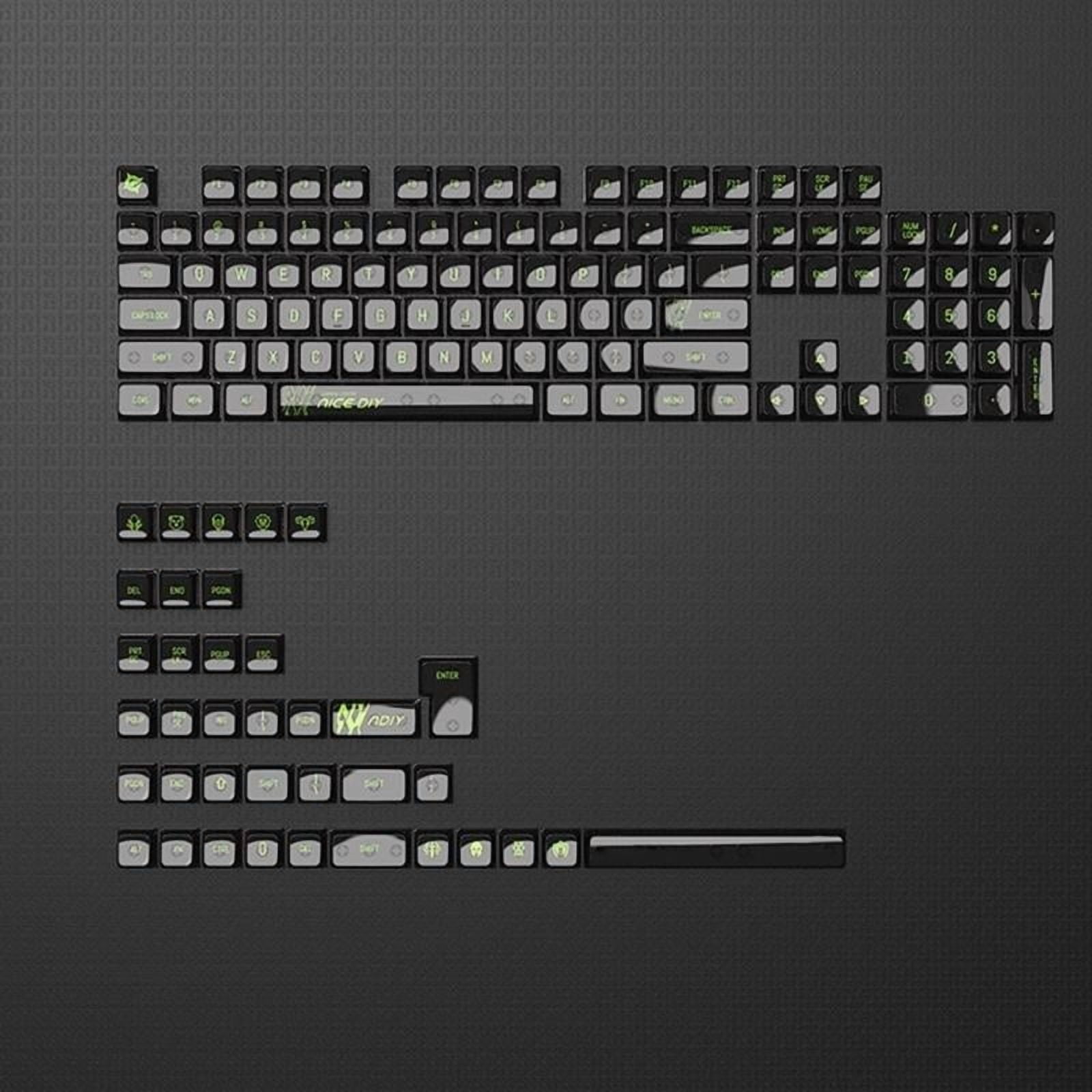 141Key MDA Profile Keycaps for 61/68/75/84/87/98/104/108 Mechanical Keyboards, Backlit Compatible, Ergonomic Design