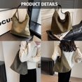 thumbnail image 6 of Gocvo Suede Bags for Women Brown Suede Bag Suede Bag Retro Suede Slouchy Bag Suede Shoulder Bag Slouchy Bags, 6 of 11