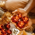 thumbnail image 2 of Christmas Ball Ornaments，Pre-Strung Christmas Tree Decorations，Holiday Hanging Balls-3 Style Shatterproof Plastic Christmas Ornaments Set of 24pcs, 2 of 7