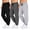 01:Light Gray, Black, Gray, variant on SMNDY 3 Pack Men's Active Athletic Casual Jogger Running Sweatpants Workout Gym Pants with Pockets
