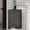 Black, variant on Black Triangle Bathroom Storage Cabinet with Adjustable Shelves, Freestanding Floor Cabinet for Home Kitchen