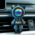 thumbnail image 2 of Car air freshener, astronaut vent clip buckle, car deodorant, car air freshener clip (black), 2 of 5