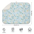 thumbnail image 2 of Microfibre Drying Mat for Kitchen Daisy Flower Watercolor Dish Drying Drainer Mat Absorbent Drying Mat Washing Up for Glass, Plate & Cup 18inch X 24inch, 2 of 5