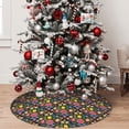 thumbnail image 5 of Sikiie Mexican Folk Art Floral 30-48 inches {designName} Print Christmas Tree Skirt Snowman Xmas Tree Skirt with Edge Christmas Decorations for Holiday Party-48", 5 of 7