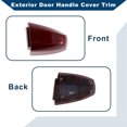 thumbnail image 4 of Unique Bargains No.51217396544 Exterior Door Handle Cover Trim for BMW X1 X2 X5 F15 X6 F16 2014-2019 Door Handle Cover 1 Pcs Wine Red, 4 of 7