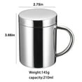 thumbnail image 2 of EGNMCR Kitchen Gadgets, Kitchen Accessories Stainless Steel Coffee Mug Of Premium Double Wall Insulated Travel Mugs - Shatterproof, BPA Free, Dishwasher Safe Stainless steel mug, 2 of 7