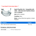 thumbnail image 2 of Spark Plug Wire Set - Compatible with 1950 - 1952 Chevy Styleline Deluxe 3.8L 6-Cylinder 1951, 2 of 2