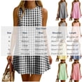 thumbnail image 3 of QQZ Summer Dresses for Women Cotton Casual Maxi Dress Beach Vacation Long Sundresses Plaid Striped, 3 of 9