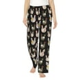 thumbnail image 2 of Goofa Flowe Rooster Printed Soft Pajama Pants for Women, Wide Leg Comfy Casual Lounge Yoga Pants-X-Large, 2 of 9