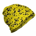 thumbnail image 1 of Yellow Bird Unisex Beanie, Avian and Petals, Hiking Outdoors, Yellow Indigo, by Ambesonne, 1 of 1
