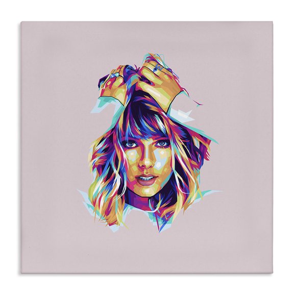 Stupell Industries Eclectic Abstract Pop Star Canvas Art, 17 x 17, by Birch&Ink