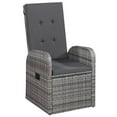 thumbnail image 6 of vidaXL 5 Piece Patio Dining Set Gray, 6 of 9