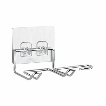 AUQ Hair Dryer Holders,Sturdy Support Hairdryers Holder,Stylish Minimalist Hair Dryer Stand,Silver