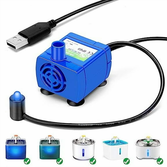 Cat Water Fountain Pump,Pet Water Fountain Pump Compatible Motor,DR-DC160 for Cat Drinking Fountain Cat Water Dispenser Replacement (Pump)