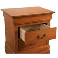thumbnail image 4 of Glory Furniture Louis Phillipe 2 Drawer Nightstand in Oak, 4 of 7