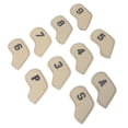 thumbnail image 1 of Drfeify Juego De 10 Fundas Para Cabezas De Palos De Golf, Protector De Cabeza De Palo De Golf Impermeable De PU Duradero Para Golf Al Aire Libre, 1 of 7