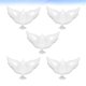 thumbnail image 3 of RomaMX 5 piezas Globos de paloma Forma de paloma blanca de la paz Globos de aluminio Globos de fiesta Accesorios de fotos para decoración de fiesta de cumpleaños de boda Decoración, 3 of 8