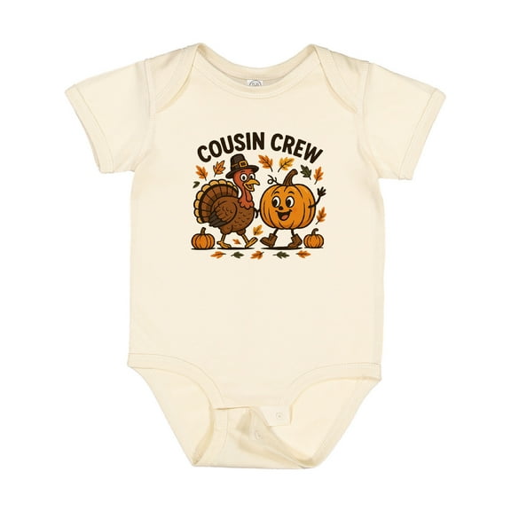 Inktastic Cousin Crew Thanksgiving Boys or Girls Baby Bodysuit