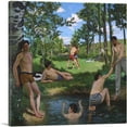thumbnail image 1 of ARTCANVAS Summer Scene 1869 Canvas Art Print by Frederic Bazille - Size: 18" x 18" (0.75" Deep), 1 of 9