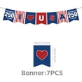 thumbnail image 2 of 250th Anniversary Independence Party Decorations Kit, 4th of July Patriotic Party Supplies Set, Red White and Blue Decor for USA Birthday Celebration, 2 of 7