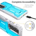 thumbnail image 6 of FITO For Samsung Galaxy A52 Case, Phone Case with Screen Protector and Kickstand (Blue), 6 of 7