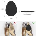 thumbnail image 5 of Trianu 3 Pairs Non-Slip Shoes Pads Sole Protectors Adhesive, High Heels Anti-Slip Shoe Grips, Black, 3.5 x 2.5 inch, 5 of 7