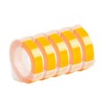 thumbnail image 1 of sweethay 5 uds 3D etiquetas de plástico en relieve 9mm reemplazo para DYMO 1610/12965 fabricante de etiquetas Motex Kits de mantenimiento de impresoras amarillo, 1 of 6