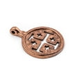 thumbnail image 3 of The Bead Chest Jerusalem Ethiopian Copper Cross Pendant (70x50mm), 3 of 3