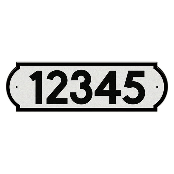 Horizontal Fancy Address Numbers for Outside, Custom, 911 Super Reflective Vinyl Stickers, Easy Peel and Stick Personalized Home/Office/Warehouse/Mailbox Address (1Pack, 8"x2")