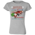 thumbnail image 2 of Santa Claus Santa's Pit Crew Christmas Printed Lady T-shirt Short Sleeve T-Shirt Soft and Comfy Shirt, Lightweight Shirt Color Sport Gray Small, 2 of 3