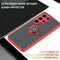 thumbnail image 2 of Compatible with Samsung S24 Ultra Case Ring Holder Magnet Blue, Samsung Galaxy S24 Ultra Phone Case Soft TPU and Hard PC Silicone Shockproof Protective Luxury Slim Cover (Red), 2 of 14