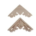 thumbnail image 3 of 4 Pieces Vintage Wooden Carved Corner Furniture Decals Appliques - 6x6cm#1, 3 of 8