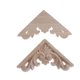 thumbnail image 3 of 4 piezas de apliques de esquina de madera tallada clásica sin pintar para muebles Los 6x6cm, 3 of 9