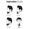 thumbnail image 5 of tooloflife Men's Beard Comb 360° Rotatable Styling Beard Shaping Comb Tool Portable for All Face Plastic Transparent, 5 of 7