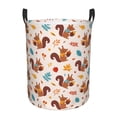 thumbnail image 1 of Fotbe Forest Squirrel Nuts Cesto de Ropa con Asas, Cesto Impermeable de Gran Capacidad, Bolsa de Lavado para Dormitorio, Cesto de Ropa con Ruedas y Asas-Small, 1 of 6