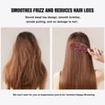 thumbnail image 4 of Red Christmas Snowflake Pattern Hair Brush,Girls Detangling Hair Brush,Glide Through Tangles with Ease for Wet & Dry Hair,8.8"X2.8", 4 of 7