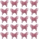 thumbnail image 1 of 20 piezas de adornos navideños con mariposas brillantes, adornos colgantes para árbol de Navidad con mariposas brillantes en 3D, decoración de mariposas artificiales huecas con clips y tallos para cor, 1 of 7