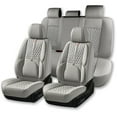 thumbnail image 3 of 2007-2026 Car Seat Cover for Jeep Wrangler, Middle Gray Car Seat Covers, PU Leather, Full Set of 5 Seats, Anti-Slip, With Lumbar Support, Beautify Interior, Beautify the Interior of Old Cars, 3 of 10