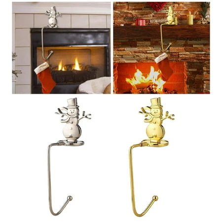 

Colgador De Gancho Para Chimenea Soporte De Calcetín De Navidad Para Adorno Fiesta Café Plateado+Colgador De Gancho Para Chimenea Soporte De Calcetín Navideño Estilo E