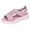 Pink, variant on Women's Orthopedic Walking Shoes Platform Sandals Sparkly Rhinestone Stretch Mesh Slip on Casual Open Toe Athletic Tennis Shoes Green Size 8.5