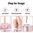 thumbnail image 4 of Pencil Sharpener Electric Pencil Sharpener,Blade to Quick Sharpen,Suitable for No.2/Office/Home (Pink), 4 of 7