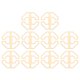 thumbnail image 1 of 10Pack Hebilla Antideslizante para Funda de Sillón, Hebilla Ajustable para Cojines de Sofá de 74.7 x 74.5mm para Fundas de Silla de Sofá y Asiento de Coche, Octágono, Beige, 1 of 6