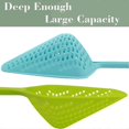 thumbnail image 5 of Large Scoop Colanders Strainers, 13.5\' Pasta Strainer, Spaghetti Spoon, Slotted Ladle for Draining Spaghetti, Noodles, Veggies, Boiled Eggs, Sturdy a, 5 of 5