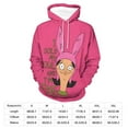 thumbnail image 2 of Bob's Burgers Louise Hoodie Casual Coat for Men Women Hooded Sweatshirt Soft Lightweight Sweater Tops XL, 2 of 8