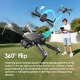 thumbnail image 3 of Wefone F88 Drone with Camera for Kids and Adults, Brushless Motor, Gesture Control, Optical Flow Positioning, Foldable Design, 2 Batteries, Black, 3 of 12