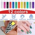 thumbnail image 4 of AYA Multi Color Manicure Pen 3d Painting Pen Drawing Nail Point Flower Pen Hook Line Pen Diy Nail Brush Nail Polish Pen 2ml, 4 of 9