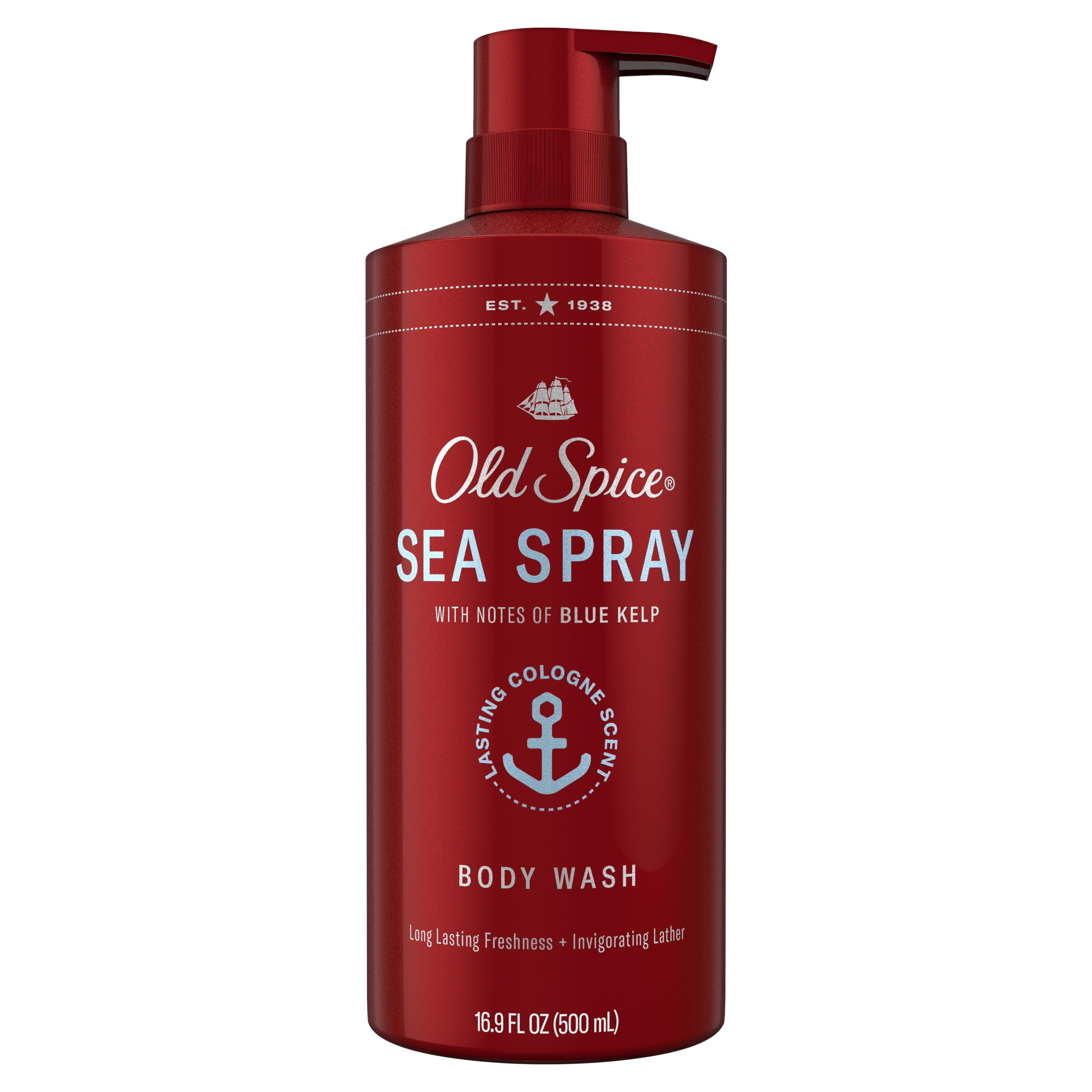 Old Spice Sea Spray with Blue Kelp Body Wash, 16.9 Fl. Oz