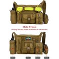thumbnail image 2 of Bolso bandolera táctico grande impermeable para ordenador portátil bolso de hombro militar casual verde Feliz Sencillez, 2 of 5